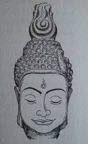 Black And White Acrylic Painting Buddha Black And White Drawing Of The Buddha Buddha Art Buddha Image Buddha Painting