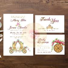 Elegant Watercolor Pumpkin Carriage Printable Wedding Invitation Suite Weddin Printable Wedding Invitations Wedding Invitations Rsvp Cards Wedding Invitations
