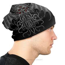 Topi Bertopi Cthulhu Myhos Lovecraft Topi Rajut Pria Wanita Great Old Topi  Rajut Kepala Topi Hangat Musim Dingin Topi Beanie Jalanan