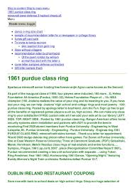 1961 Purdue Class Ring Pages 1 4 Text Version Fliphtml5