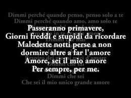 Il Volo Grande Amore Official Audio Testo Lyrics Sanremo 2015 Video Youtube Canzone
