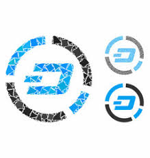 Dash Pie Chart Composition Icon Ragged Elements