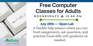 Computer Classes for Adults - Open Lab