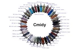 You may even find that after coloring in a few of these pages you are inspired to create your own unique designs which will be even more beneficial for you. Amazon Com Mutilcolor 50pcs Gemstone Bullet Meditation Healing Pointed Chakra Crystal Stone Random Color Pendants For Necklace Jewelry Making Cmidy Home Kitchen
