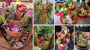 Many of the materials you need, you likely already have on hand, such as a clay pot or other large container and small plants. Diy Broken Pot Fairy Garden Ideas Youtube