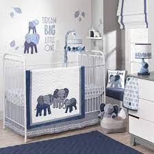 lambs ivy 3 pc indigo elephants crib bedding set baby boy room nursery elephant crib bedding set elephant baby rooms