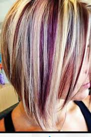 Image Result For Purple Peekaboo Highlights Short Hair Short Hair Highlights Hair Highlights And Lowlights Hair Color Purple