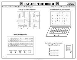 Exciting puzzles, great storylines, and amazing art in just one pdf file you can access right now! Escape The Room Worksheets Teaching Squared