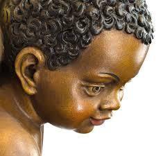 Angelo Nero in Legno.