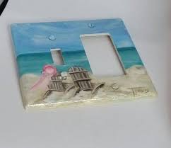 Keep your electrical outlets safely covered with our selection of light switch covers, outlet covers, wall plates and more. Nautical Beach Light Switch Plates Outlet Covers Seashell Etsy Functional Wall Art Beach Cottage Decor Switch Plates
