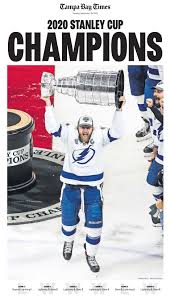 Bubble in toronto, to leave edmonton as the winners of the 2020 stanley cup finals. Lightning Championship Poster Coming To Sunday S Tampa Bay Times Newspaper