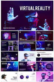 Virtual reality could transform the education world. Virtual Reality Vr Simple Powerpoint Template Design In 2021 Simple Powerpoint Templates Template Design Powerpoint Templates