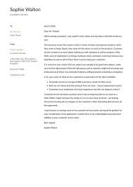 Apr 30, 2021 · customer service cover letter example 1. Customer Service Cover Letter Examples Expert Tips Free