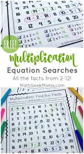 Free Multiplication Equation Search Not Your Typical Worksheet Fourth Grade Math Free Math Teaching Math