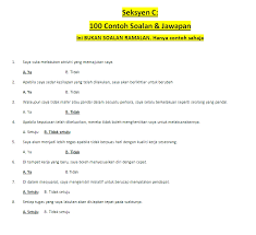 Contoh Soalan Temuduga Pembantu Penilaian W19 Modeshii