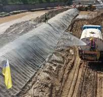 [Hot Item] Construction in Slope Protection Ditch Lining Cement Canvas  Concrete Blanket