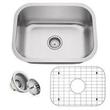 Kitchen sink single bowl undermount stainless steel. Miligore 24 X18 X9 Stainless Steel Single Bowl 16g Undermount Kitchen Sink Basin Rack