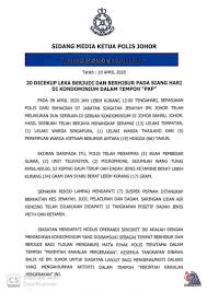 Untuk memastikan anda telah melengkapkan semua. Polis Diraja M Sia On Twitter Sidang Media Ketua Polis Johor 20 Dicekup Leka Berjudi Dan Berhibur Pada Siang Hari Di Kondominium Dalam Tempoh Pkp Sumber Polis Johor Https T Co Efakgktwif
