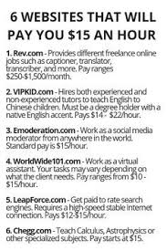6 Websites That Will Pay You 15 An Hour Earn Money From Home Legit Work From Home How To Get Money
