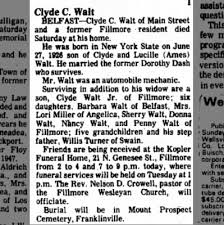 Obituary for Clyde C. Walt