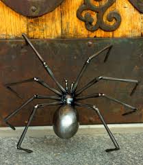 Metal Spider Steel Spider Art Sculpture Etsy Scrap Metal Art Metal Tree Wall Art Welding Art Projects