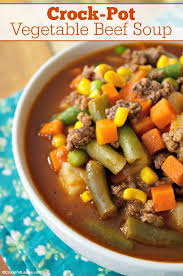 Crock Pot Vegetable Beef Soup Recipe Recipe Beef Soup Recipes Crockpot Recipes Easy Vegetable Soup Crock Pot