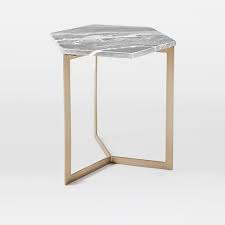 Hex Side Table Antique Brass Modern Side Table Side Table Coffee Table