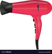 Hair Dryer Royalty Free Vector Image Vectorstock Hair Dryer Barbie Paper Dolls Doll Diy Crafts