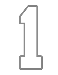 Number 1 Outline Outline Clip Art Printable Numbers