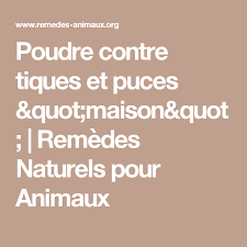 Poudre Contre Tiques Et Puces Quot Maison Quot Remedes Naturels Pour Animaux Puce Maison Remedes Naturels Tiques
