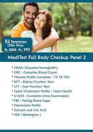 Full Body Checkup Panel 2 With Hba1c 82 Tests Rs 999