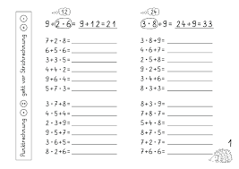 Punkt vor strichrechnung arbeitsblätter hallöchen gestern habe ich für meine klasse 2 übungsblätter zum thema punkt vor strichrechnung erstellt. Lernstubchen Punkt Vor Strichrechnung 1