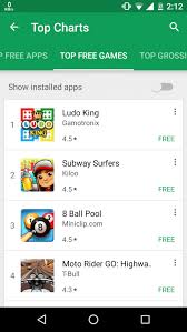 Download Google Play Store Gets Top 10 Charts For Apps