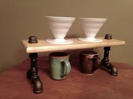 Pour Over Coffee Station Hario V60 02 By Pipesandplanks On Etsy Coffee Stand Design Coffee Stands Coffee Supplies