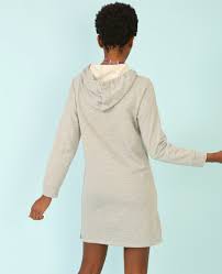 Mode femmes sweat pull à capuche à manches longues robe à capuche rayé hauts à capuche cordon sweats mince long hoodies. Robe Sweat A Capuche Gris Chine 780599830j08 Pimkie