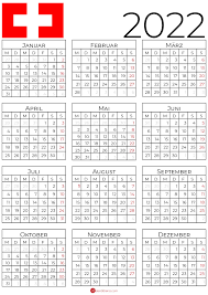 Druck kalender 2021 deutschland kostenlos mit wochennummern. Kalender 2022 Schweiz Kalender Zum Ausdrucken Kalender Jahres Kalender