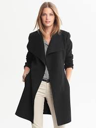 Home Banana Republic Petite Coat Black Wool Coat Women Wool Coat Women