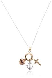 10k Gold Tri Color Faith Hope And Love Pendant Necklace You Can Get Additional Details At The Image Link This Is An Aff Pendant Necklace Pendant Necklace