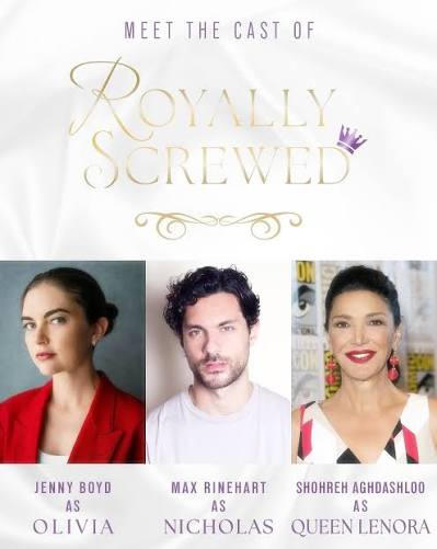 ✨💜Royally Screwed by @authoremmachase is IN PRODUCTION!!! 👑🎬 This is the  second book to movie adaptation @passionflix has done of Emma's! Tangled  released in 2022 and I absolutely LOVED IT! So I