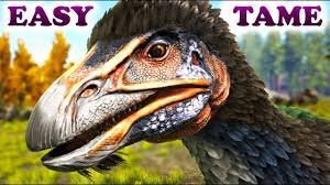 ARK HOW TO TAME A THERIZINOSAURUS The Fluffy Evil Gatherer - YouTube