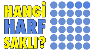 Sakli Harfi Bulabilecek Misin Interaktif Goz Testi Youtube