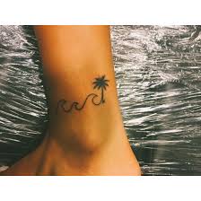 Palmtree Beach Waves Tattoo Beachy Tattoos Tattoos Waves Tattoo