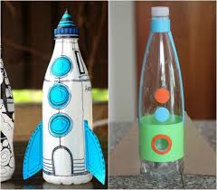 Selbst Gemachte Raketen Spardose Aus Pet Flasche Spardose Basteln Rakete Basteln Flasche Pet Flaschen Basteln