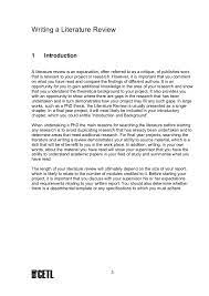 Here are five steps to writing an excellent literature review. Writing A Literature Review Handout