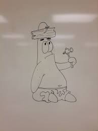 Famous doodlers include many past presidents, like ronald reagan (who drew pictures of cowboys and football players) and john f. Patrick Star White Board Drawings Funny Drawings Whiteboard Art