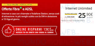 Vodafone Internet Unlimited Online A 25 90 Euro Al Mese Senza Attivazione E Chiamate Illimitate Mondomobileweb It Telefonia Offerte E Notizie
