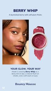 💗 GLOWIFY® BOUNCY MOUSSE MULTI-USE PIGMENT Available tomorrow morning at  10 am PST 🌹 ETHEREAL ROSE A rose mauve with a soft champagne shimmer  finish Add Rose Pink Glitter and take your