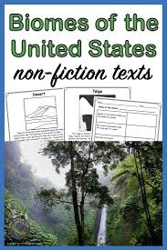 Biomes In The United States Land Biomes Of The United States Six Non Fiction Texts In Black And White In 2020 Nonfiction Texts Fiction Text Biomes