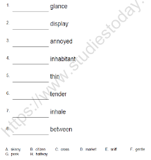cbse class 5 english topsy turvy worksheet
