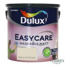 A beautifully curated range of warm, earthy tones and rich greens that draw inspiration from the natural world. Dulux Easycare Washable Matt Paint Warm Parchment 2 5 Litre Clarkes Bailieborough
